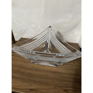 mikasa vintage cut crystal Triangle Bowl